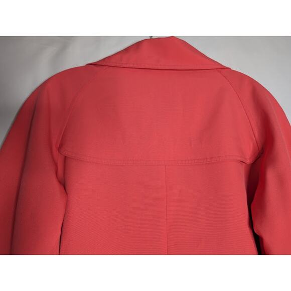 Vintage Twee Retro indiepop vibrant bold Pink Lined Peacoat size 8-10 timeless - Picture 10 of 11